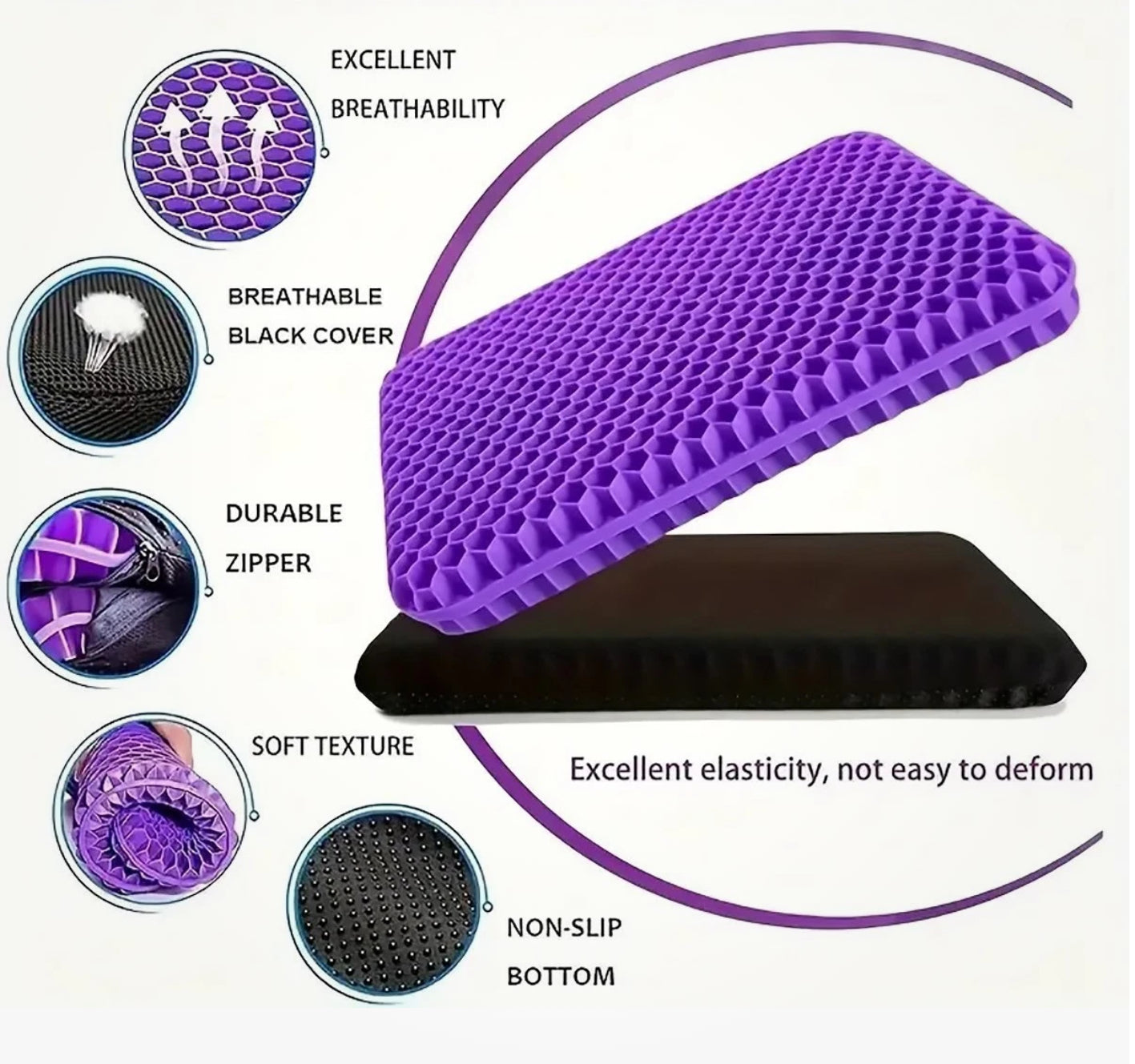 Honeycomb Gel Seat Cushion – Supportive Comfort for Everyday Sitting