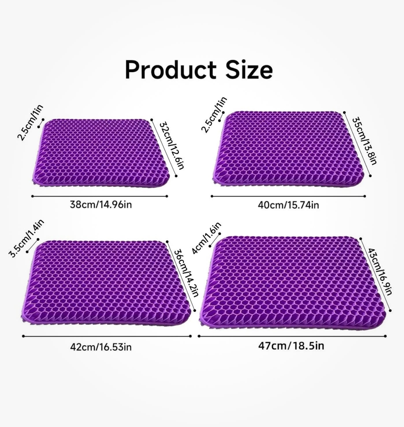Honeycomb Gel Seat Cushion – Supportive Comfort for Everyday Sitting