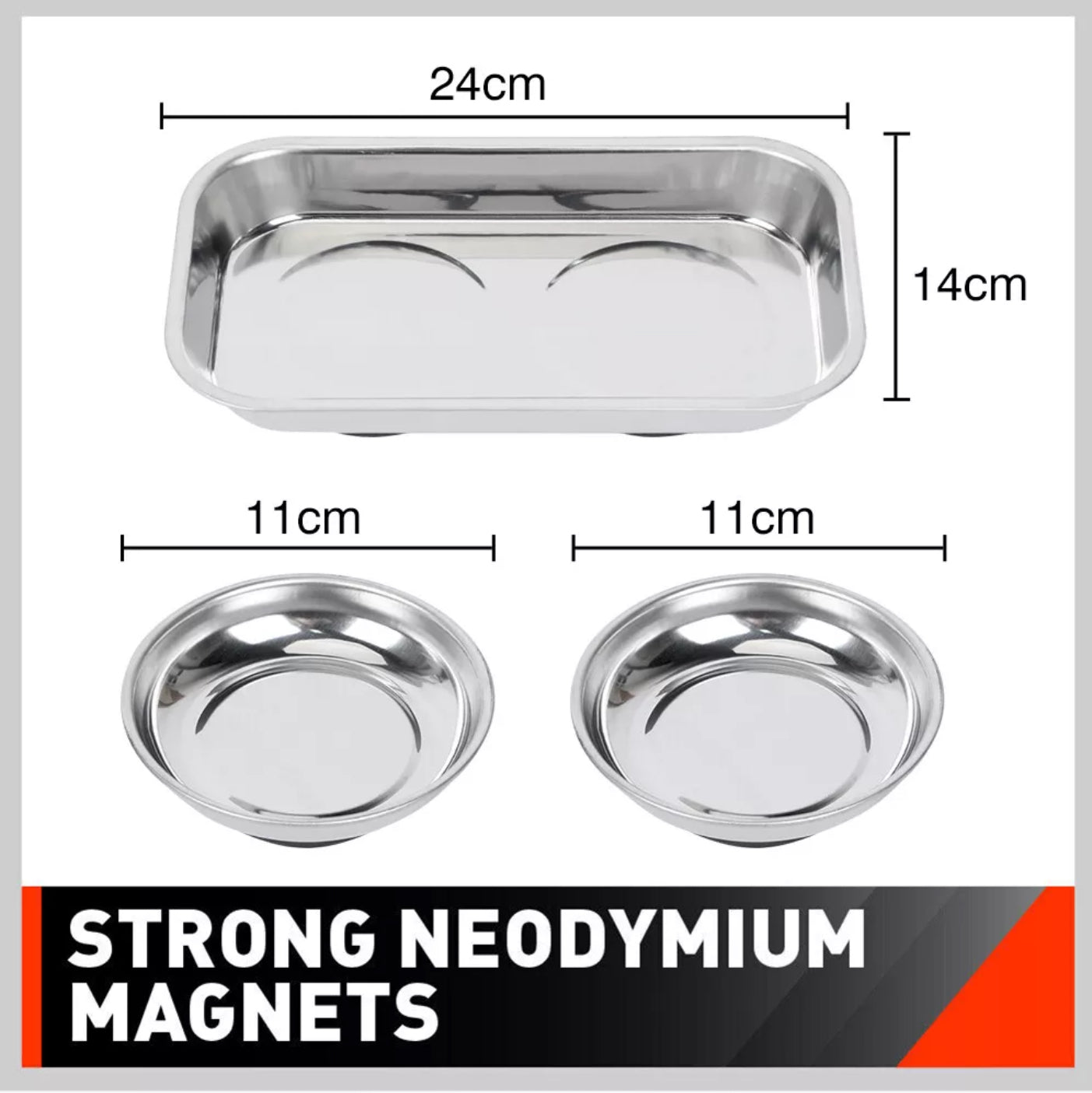 3 Pack Magnetic Parts Tray