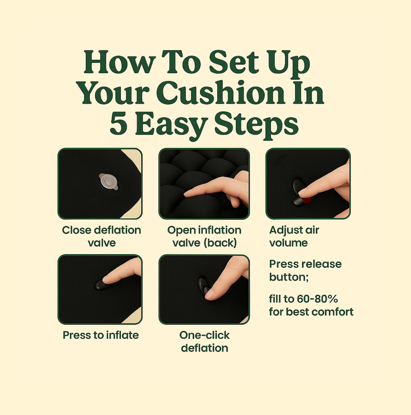 Cushy Bum Sitting Pillow