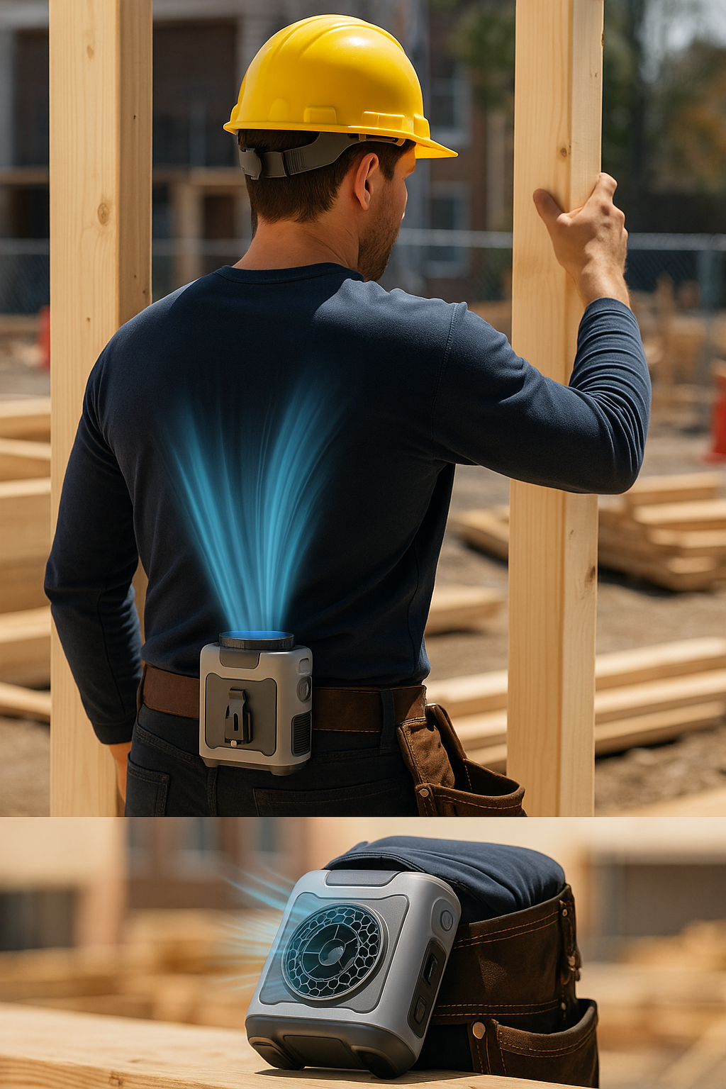 AirRise™ Australia's favourite 3-in-1 Waist Fan with Flashlight & Powerbank