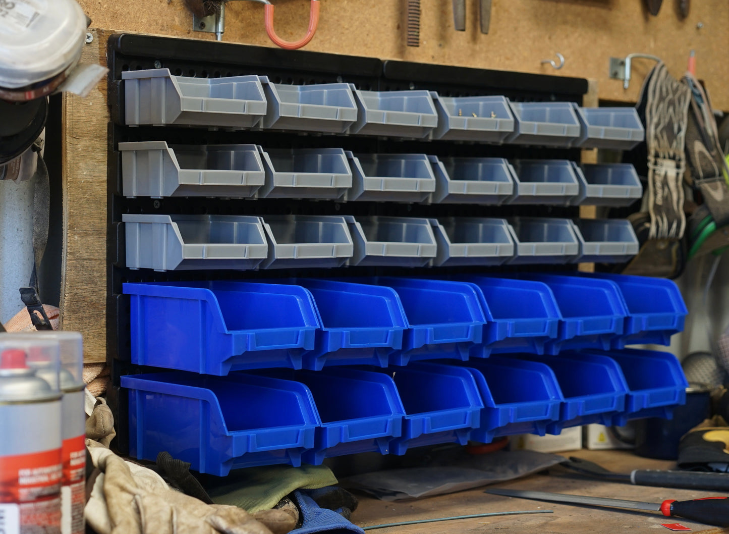 30 bin wall mounted organiser