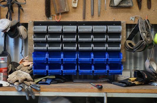30 bin wall mounted organiser