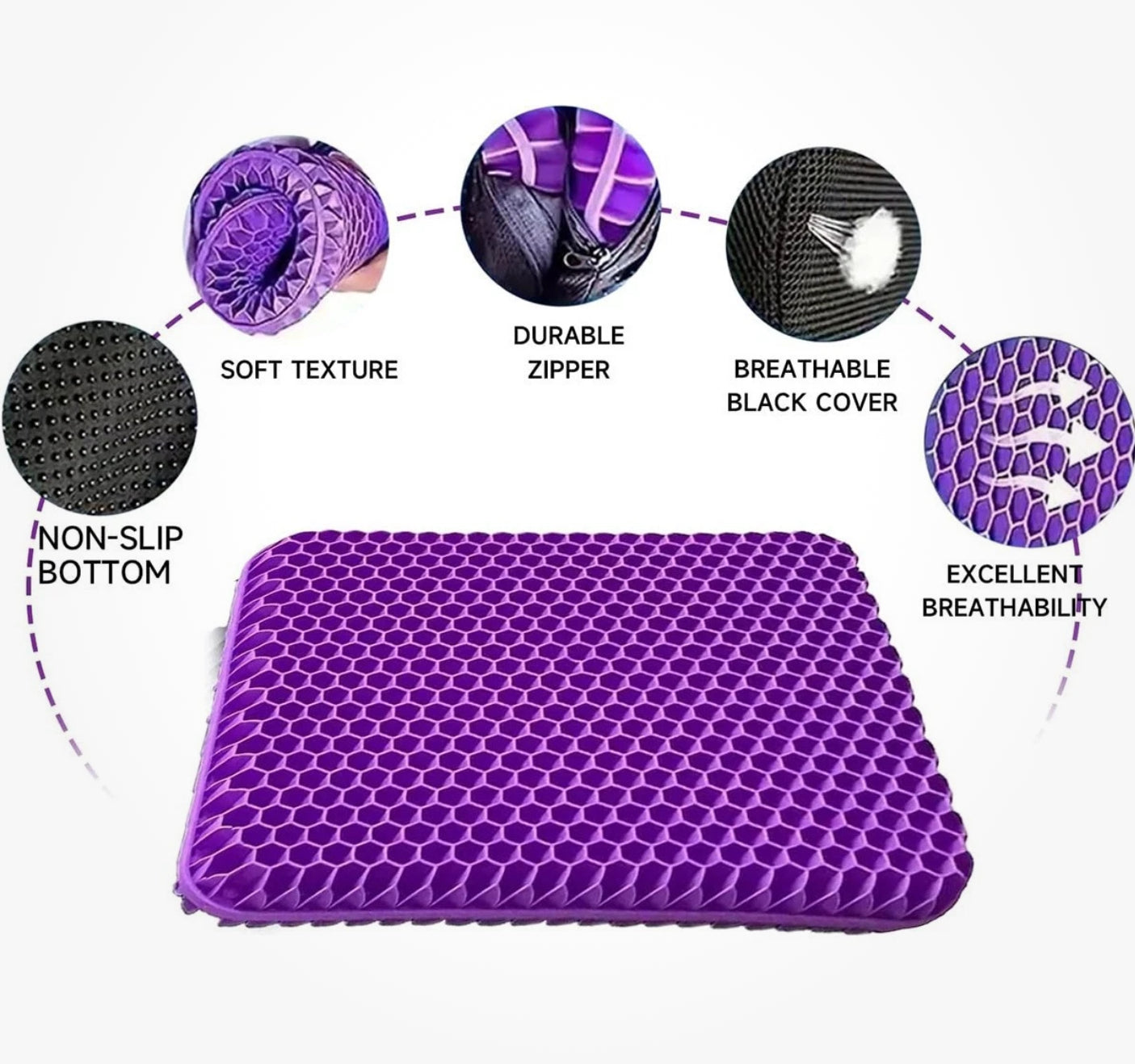 Honeycomb Gel Seat Cushion – Supportive Comfort for Everyday Sitting