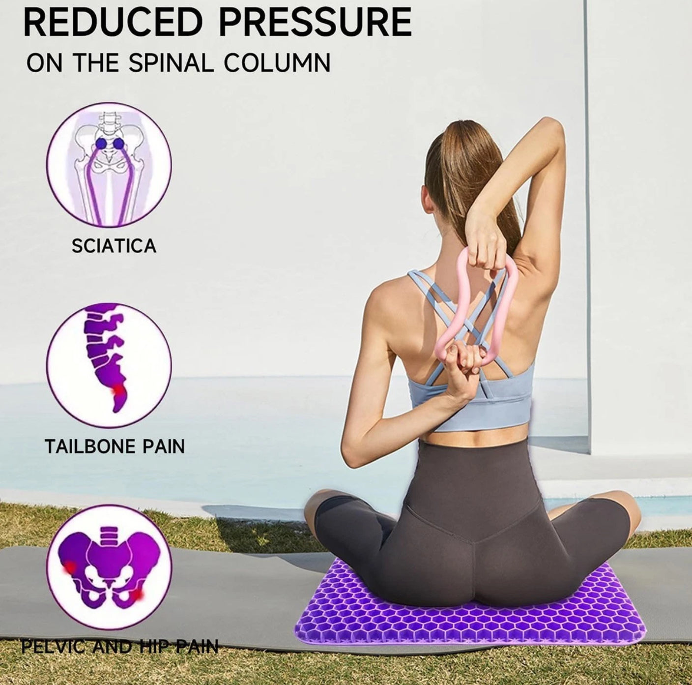 Honeycomb Gel Seat Cushion – Supportive Comfort for Everyday Sitting