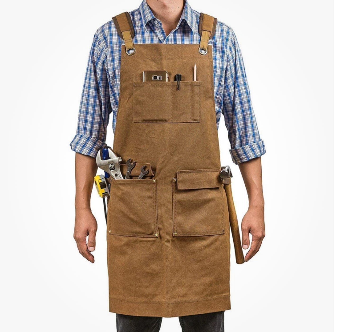 Heavy Duty Waxed Canvas Apron