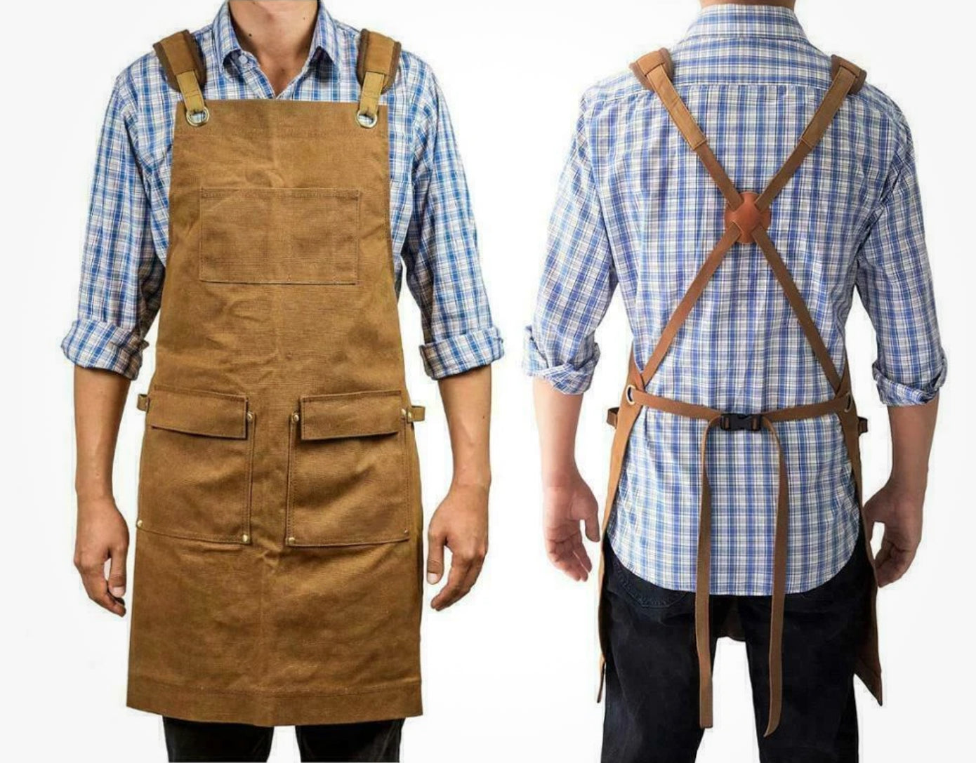 Heavy Duty Waxed Canvas Apron