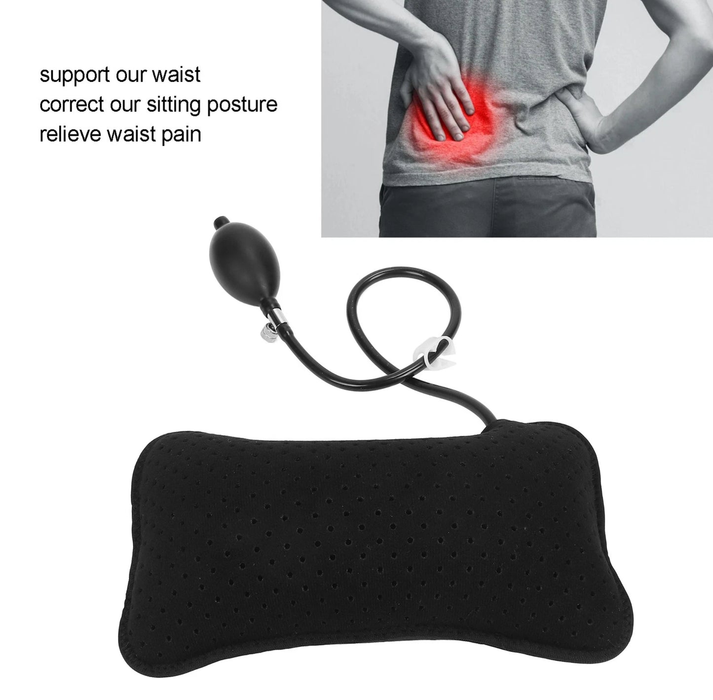 Inflatable lumbar support