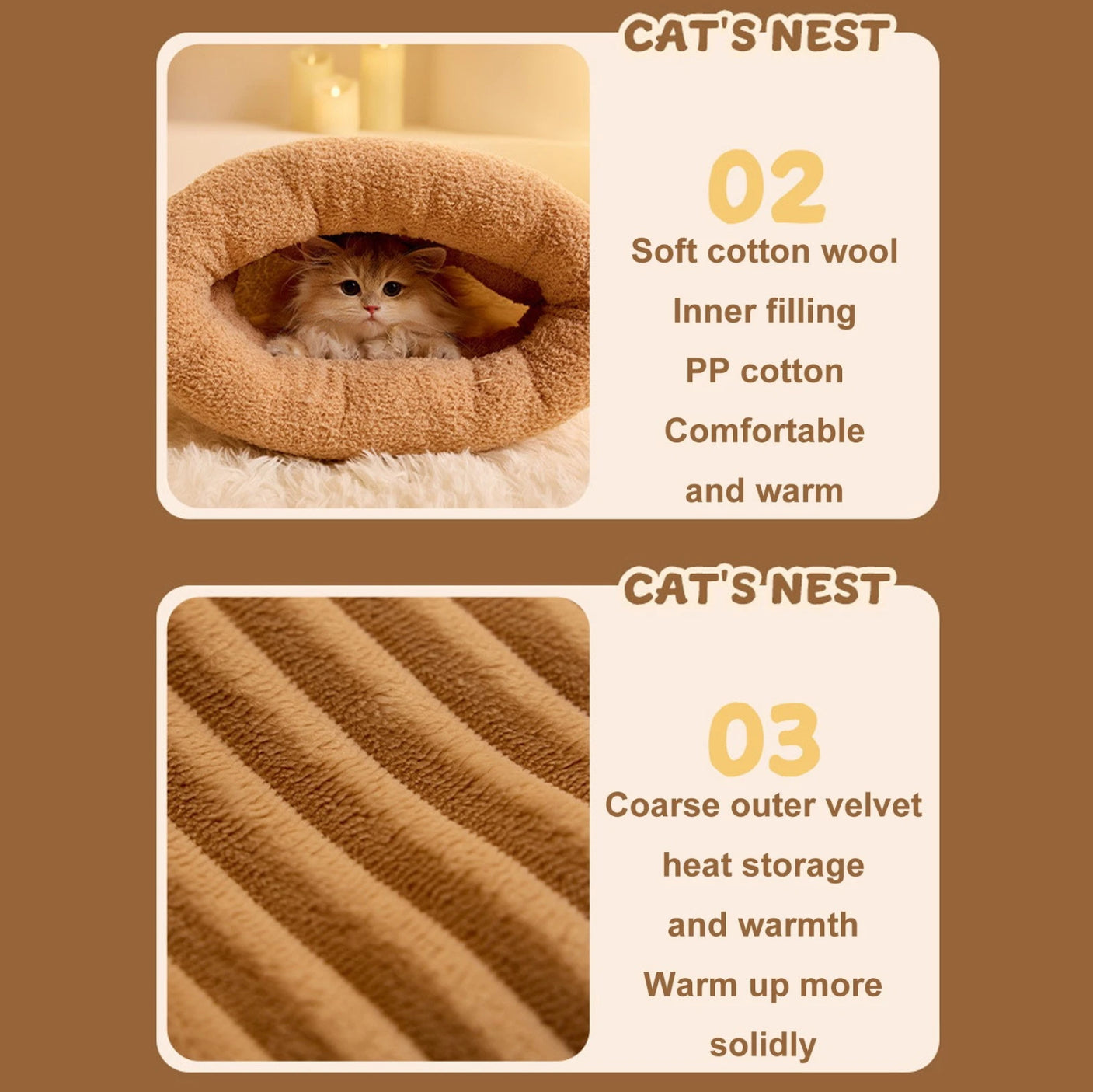 Premium Snuggle Cat Cave