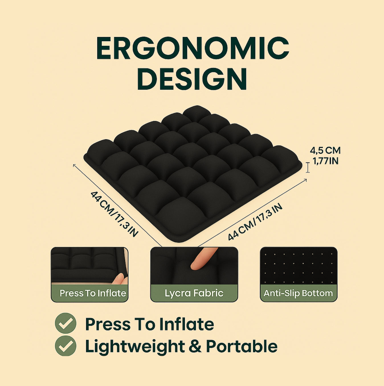 Cushy Bum Sitting Pillow