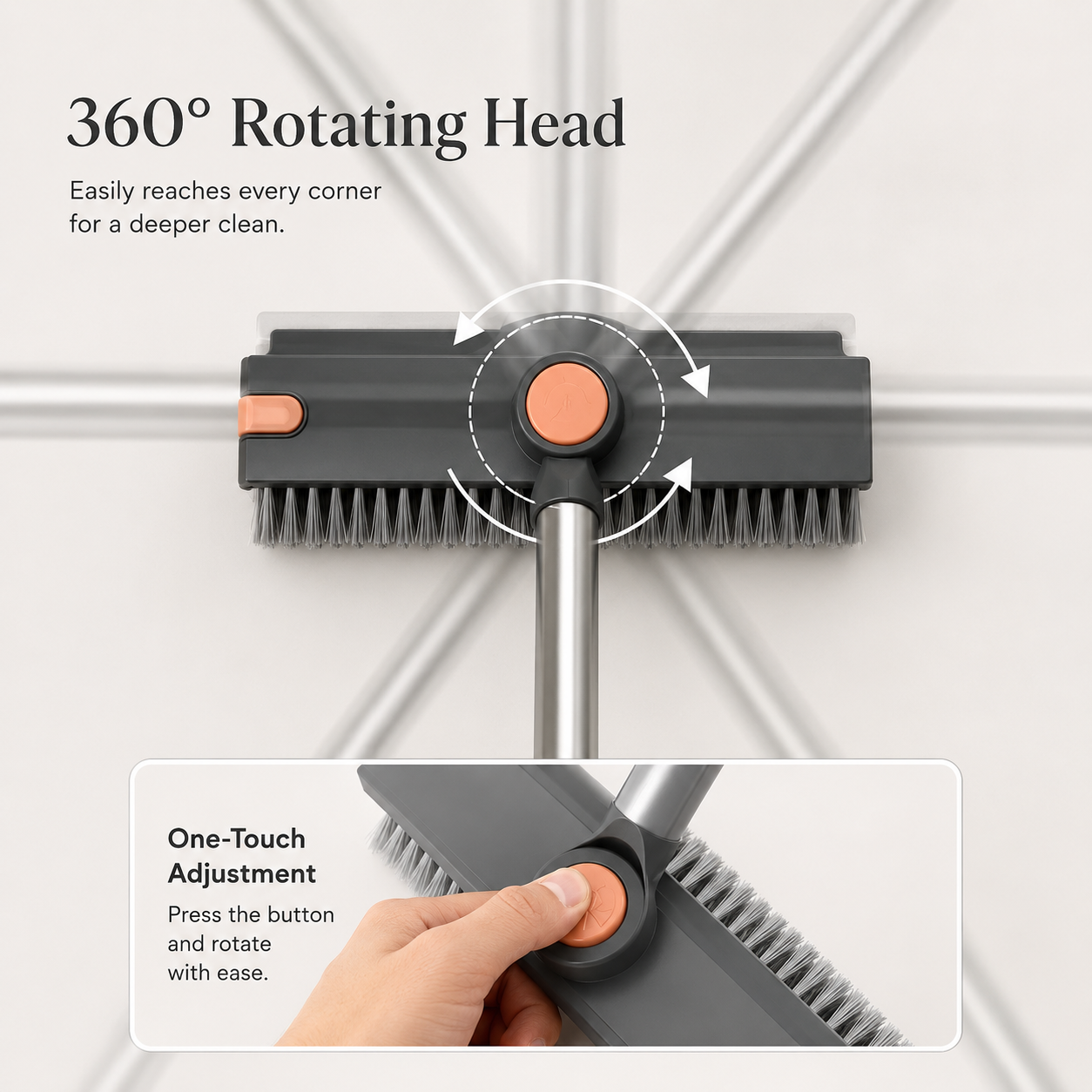 3-in-1 Floor Scrub Brush