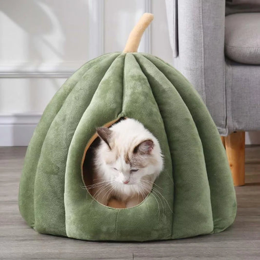 Premium Calming Pumpkin Cat Cave